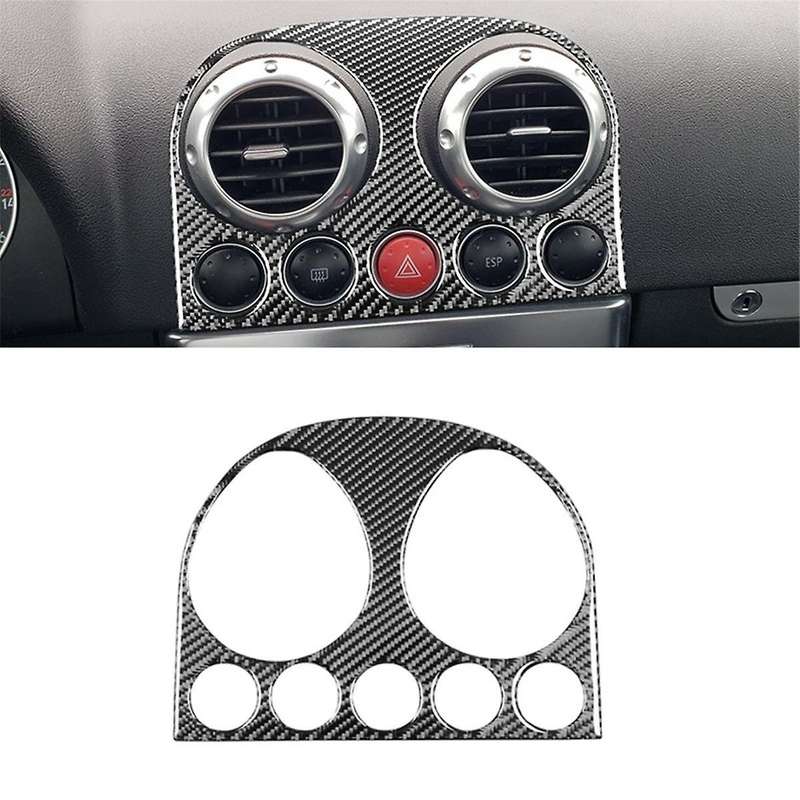 Carbon Fiber for TT 8N 2001-2006 Central Control Air Vent Cover Trim Decals Sticker Interior Accesso
