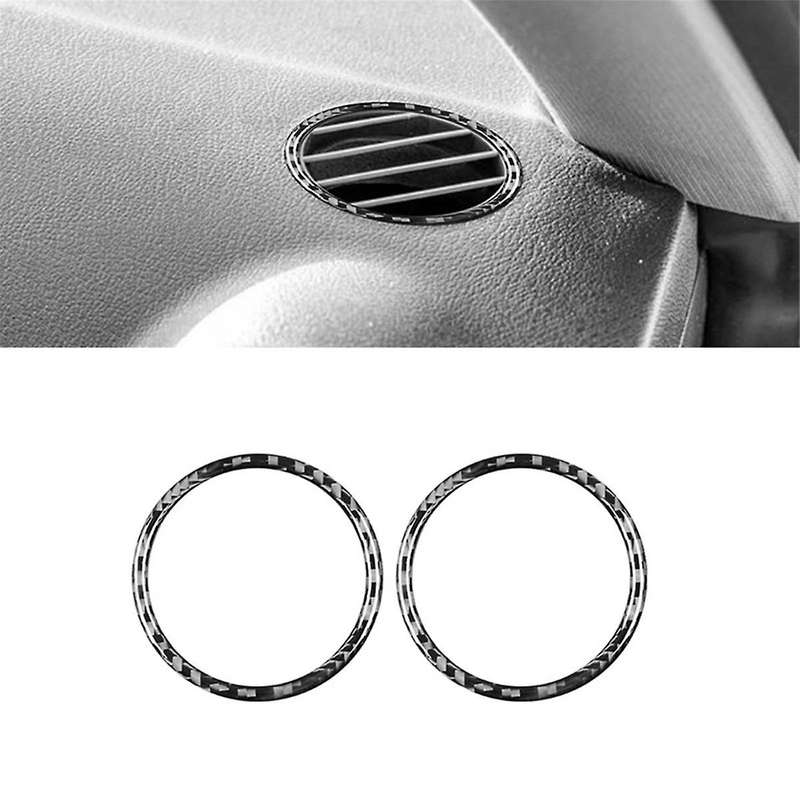 Carbon Fiber for TT 8N 2001-2006 Dashboard Side Air Outlet Cover Frame Trim Decals Sticker Interior