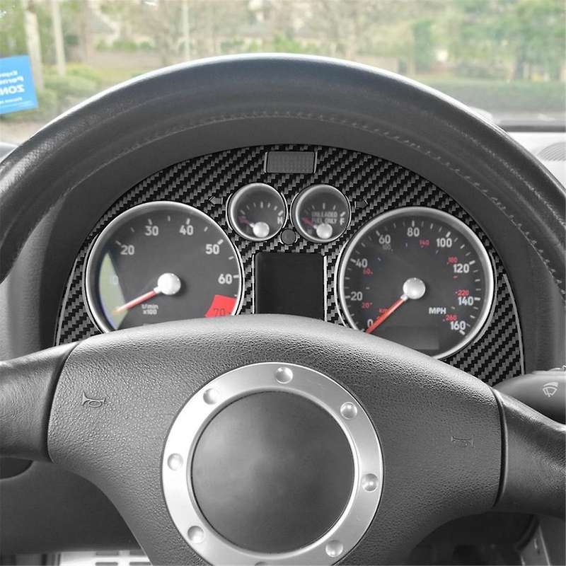 Carbon Fiber for TT 8N 2001-2006 Dashboard Cover Instrument Panel Trim Sticker Interior Accessories