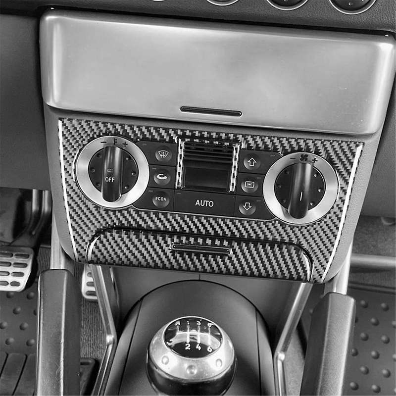 Carbon Fiber for TT 8N 2001-2006 Center Console Air Conditioning Switch Cover Trim Interior Accessor
