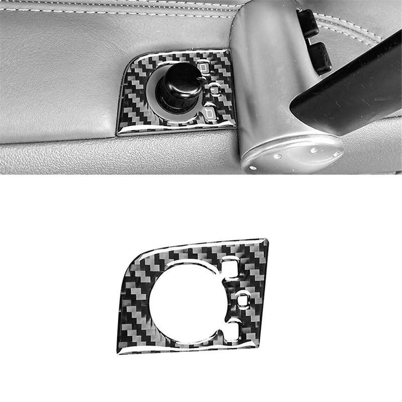 Carbon Fiber for TT 8N 2001-2006 Rearview Mirror Adjustment Switch Cover Trim Sticker Interior Acce