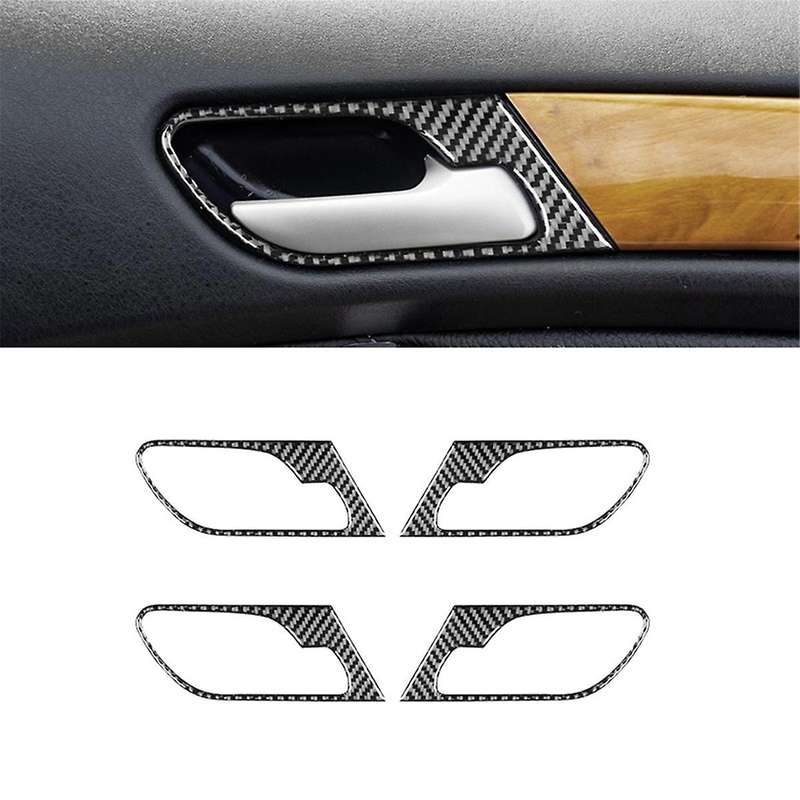 Carbon Fiber for X5 E53 2000-2006 Car Door Handle Panel Cover Trim Interior Accessories