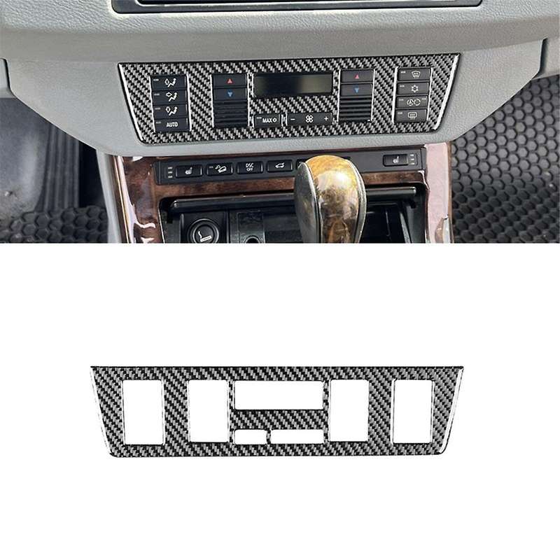 Carbon Fiber for X5 E53 2000-2006 Central Control Air Conditioner Adjustment Button Trim Interior Ac