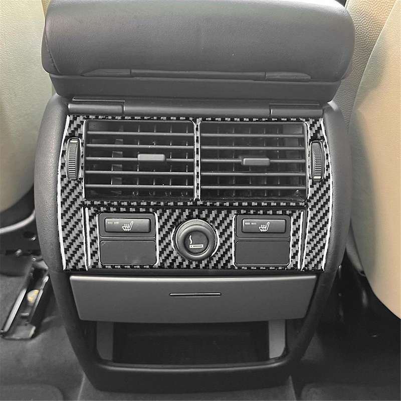 Carbon Fiber for X5 E53 2000-2006 Rear Control Panel Air Conditioner Vent Cover Trim Interior Access