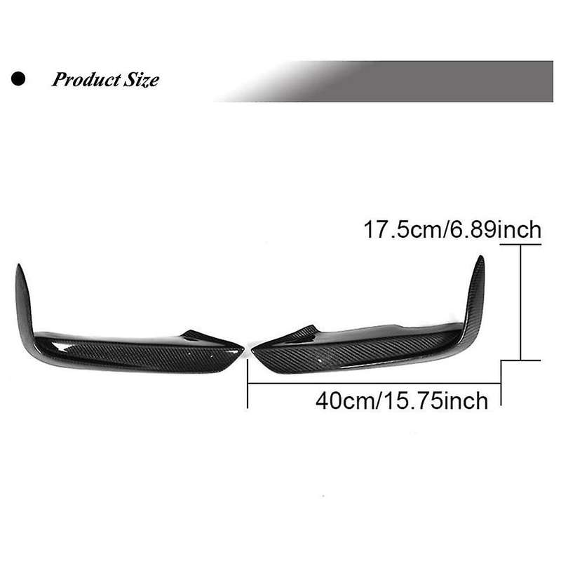 Carbon Fiber Front Bumper Canards Splitters Fog Lamp Cover Trim for  3 Series F30 F35 318I 320I 2012