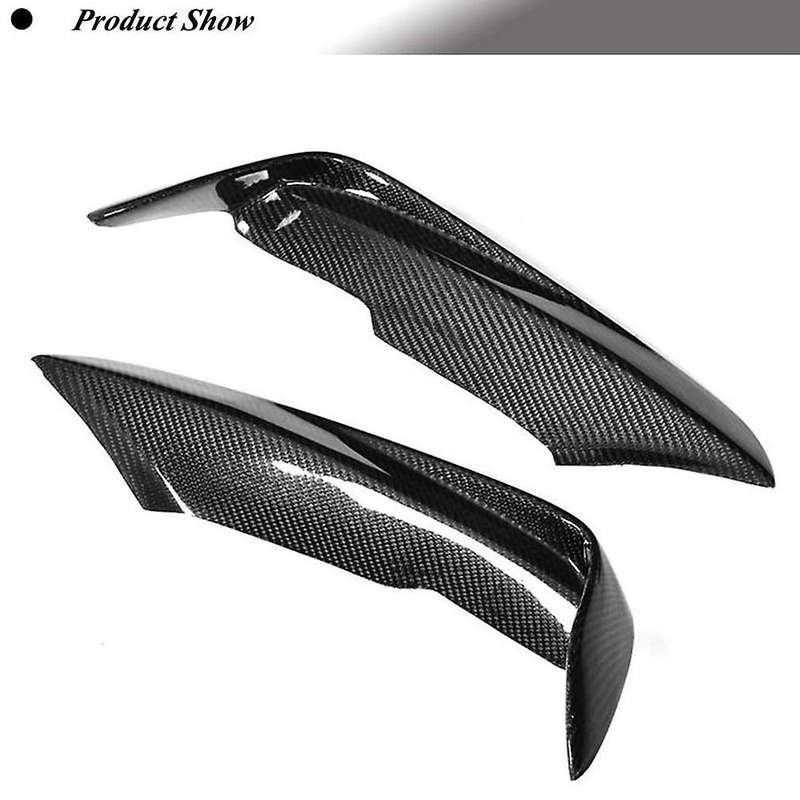 Carbon Fiber Front Bumper Canards Splitters Fog Lamp Cover Trim for  3 Series F30 F35 318I 320I 2012