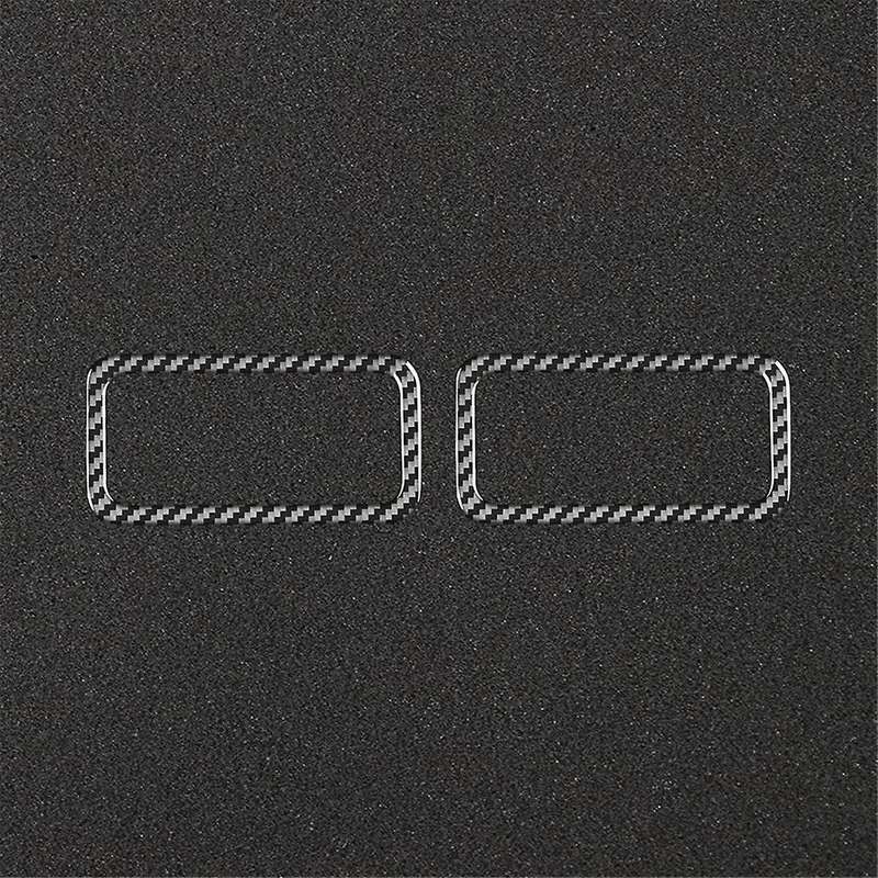 Carbon Fiber for X5 E53 2000-2006 Dashboard Side Air Vent Outlet Cover Trim Interior Accessories