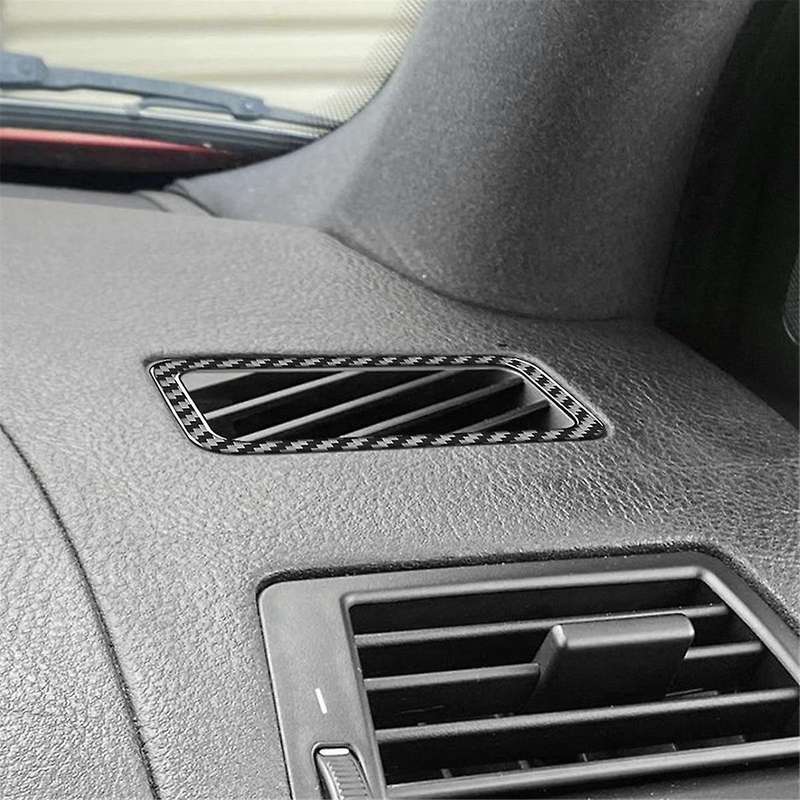 Carbon Fiber for X5 E53 2000-2006 Dashboard Side Air Vent Outlet Cover Trim Interior Accessories