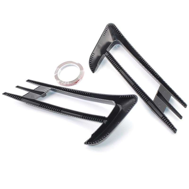 Carbon Fiber Front Bumper Fog Light Grilles Fog Lamp Eyebrow Cover Trim for Golf 7 MK7 2014 2015 201