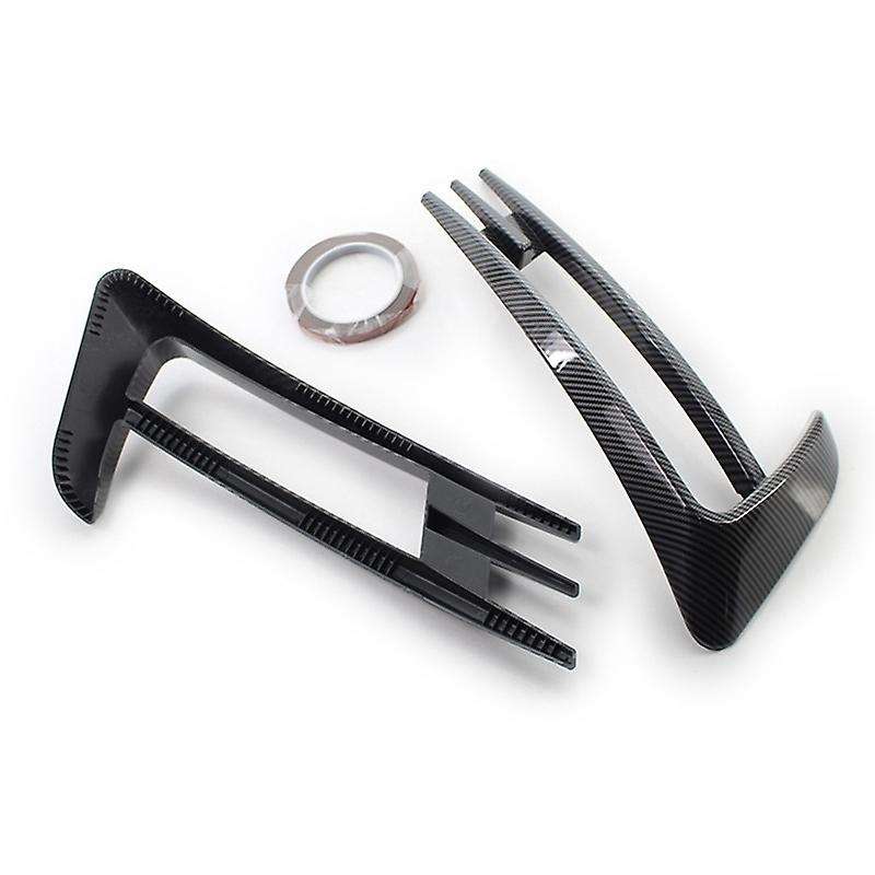 Carbon Fiber Front Bumper Fog Light Grilles Fog Lamp Eyebrow Cover Trim for Golf 7 MK7 2014 2015 201