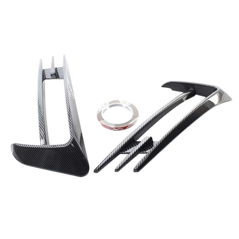 Carbon Fiber Front Bumper Fog Light Grilles Fog Lamp Eyebrow Cover Trim for Golf 7 MK7 2014 2015 201