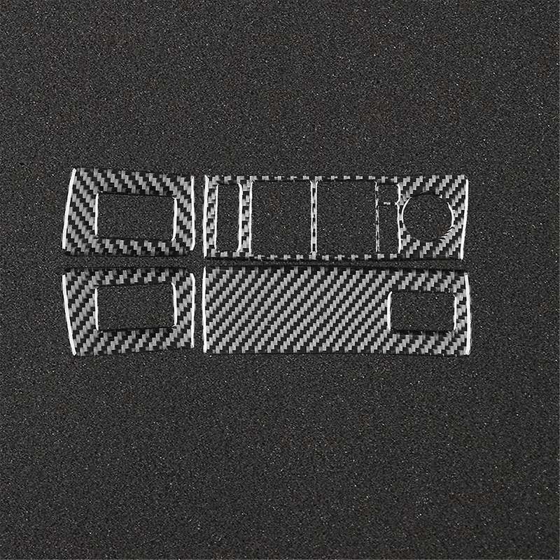 Carbon Fiber for X5 E53 2000-2006 LHD Car Lift Switch Frame Cover Trim Interior Accessories