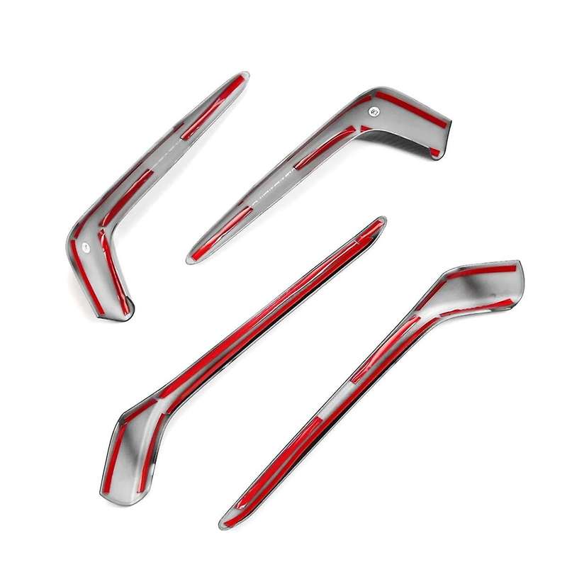 Carbon Fiber Front & Rear Fog Light Trims for Hatchback 2020 2021