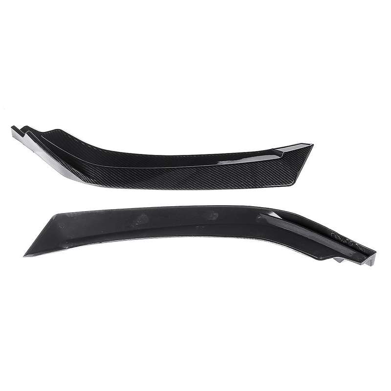 Carbon Fiber Front Bumper Lip Angle Diffuser Splitter Spoiler Scratch Protector for Sedan 4Dr 2016-2