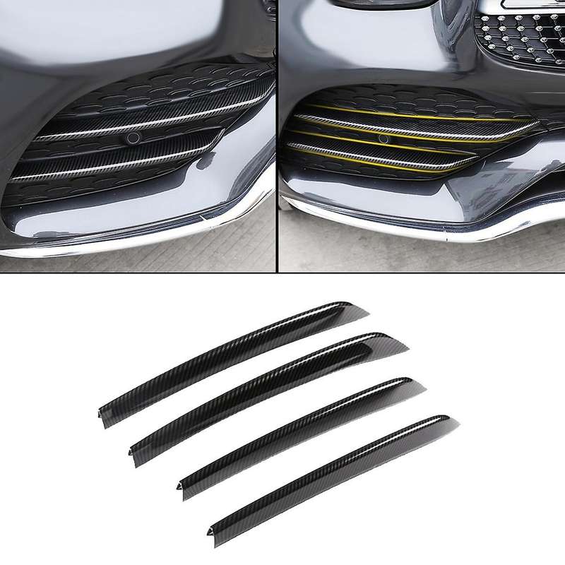Carbon Fiber Front Bumper Fog Light Trim Spoiler for GLC Coupe 2020 2021