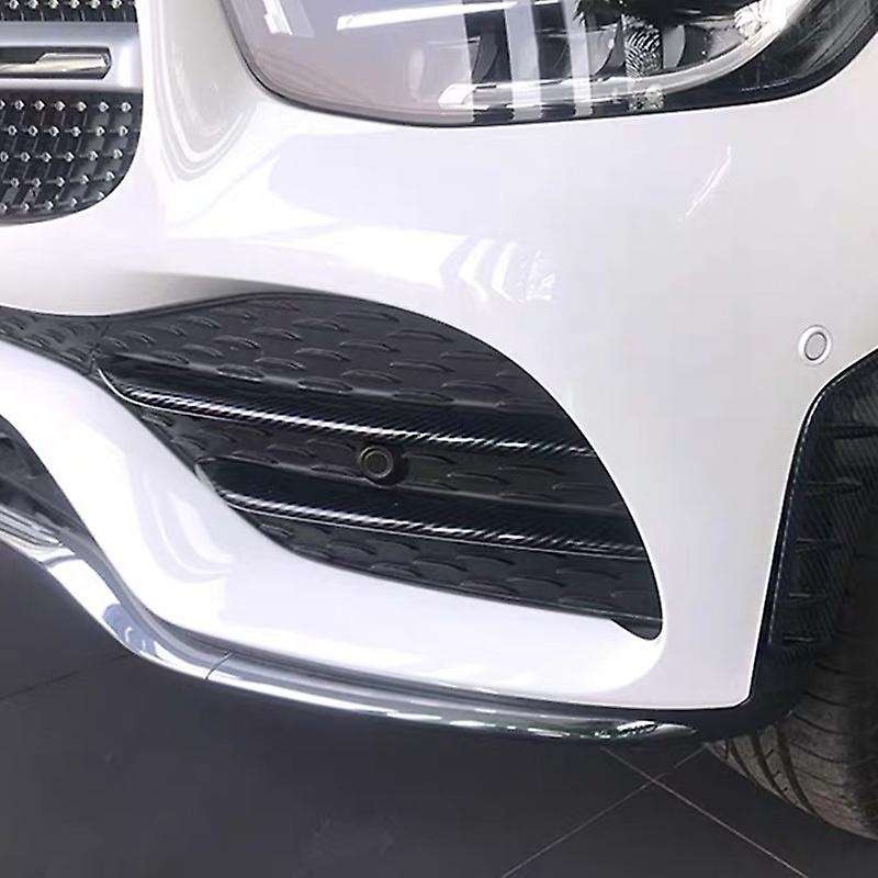 Carbon Fiber Front Bumper Fog Light Trim Spoiler for GLC Coupe 2020 2021