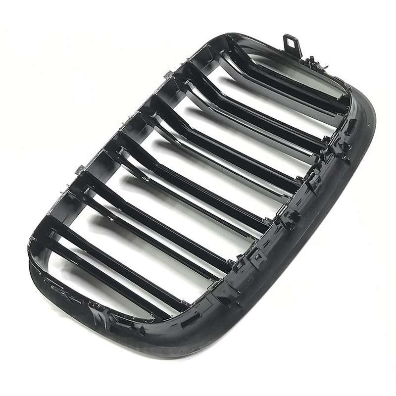 Carbon Fiber Front Bumper Kidney Grille Double Slat Front Mesh Grill for X5 X6 E70 E71 2007-2013