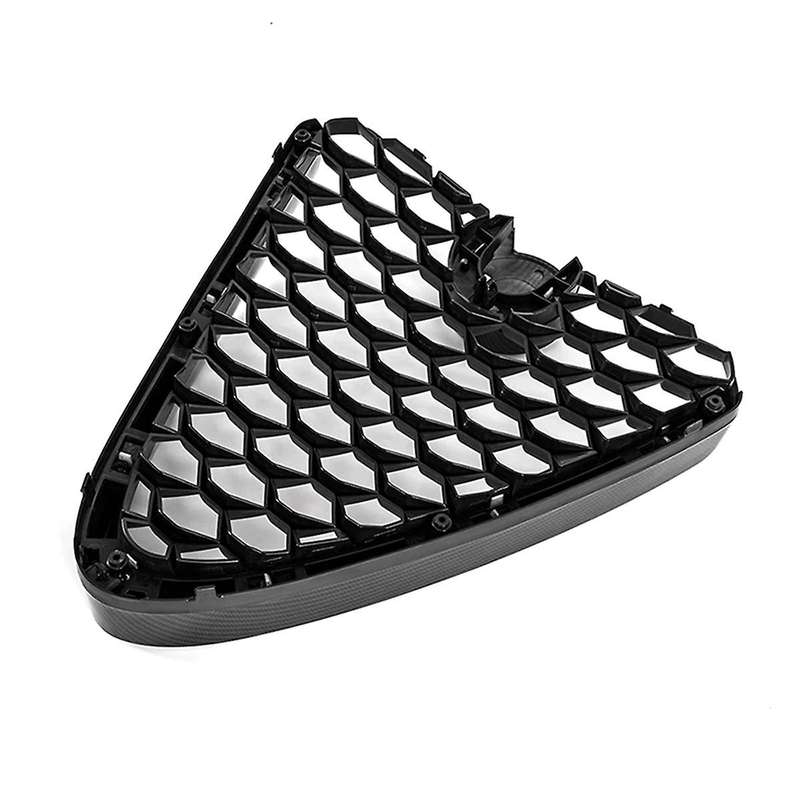 Carbon Fiber Front Bumper Grille Racing Honeycomb Mesh Badgeless Grill for Base 2017-2022