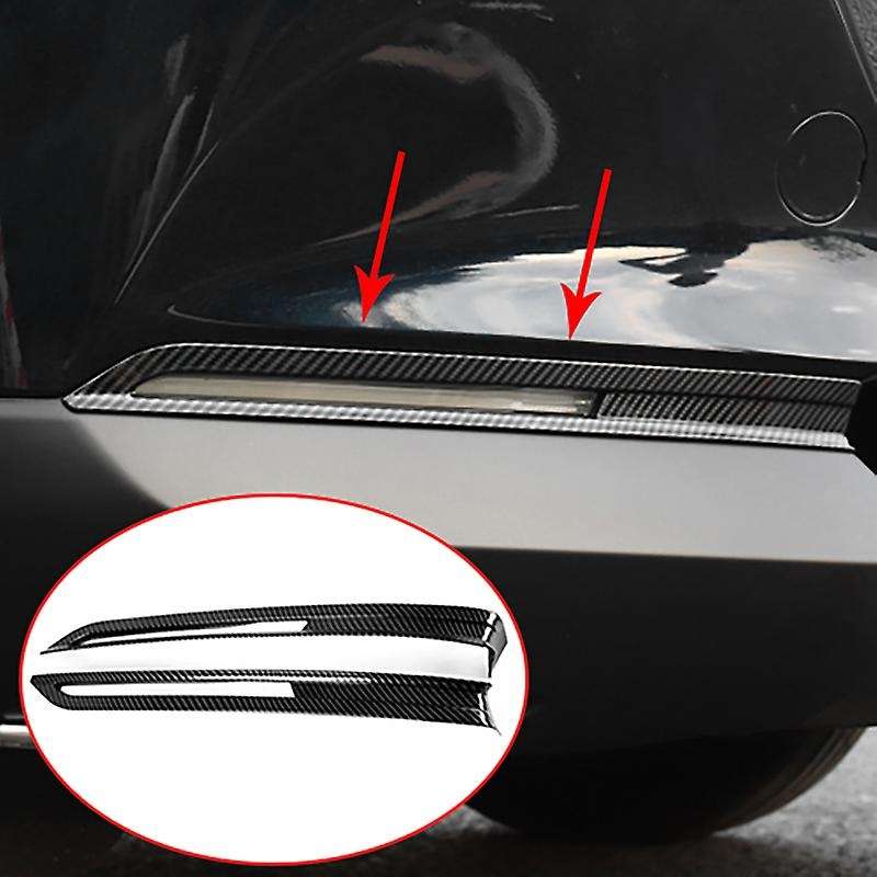 Carbon Fiber Front Bumper Fog Light Lamp Frame Cover Trim for -30 2020 2021