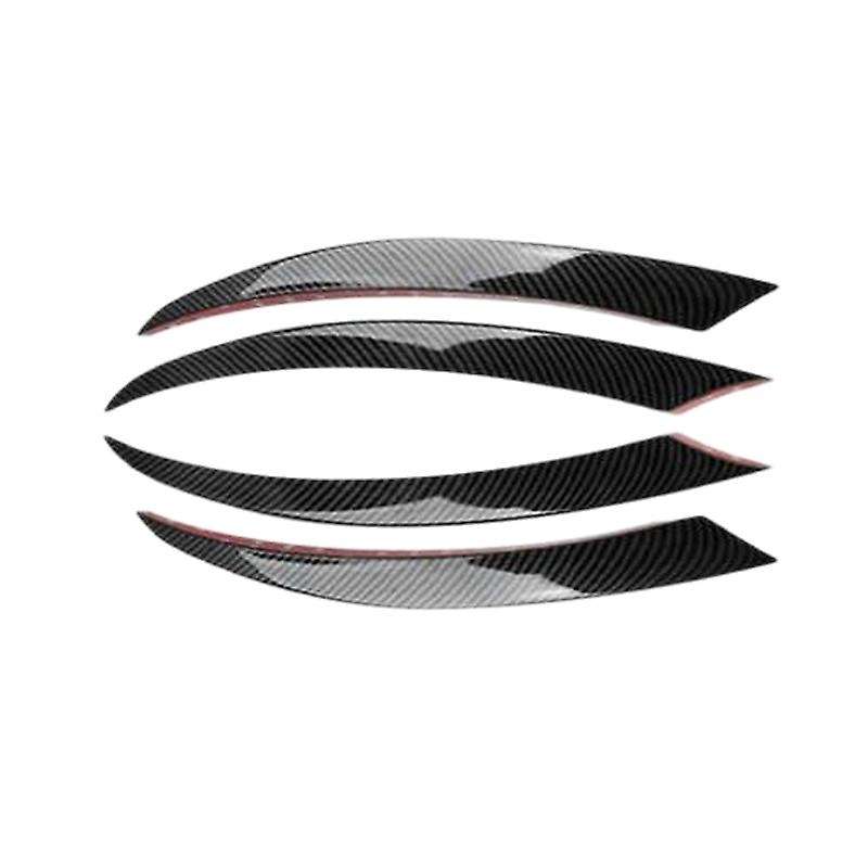 Carbon Fiber Front Bumper Lip Splitter Spoiler Fog Lights Trim Sticker for C Class W205 C180 C200L/C