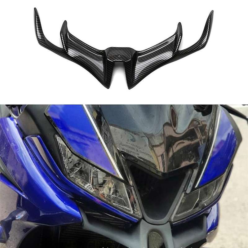 Carbon Fiber Front Fairing Aerodynamic Winglets Lower Cover Protection Guard for Yzf-r15 V3.0 2017
