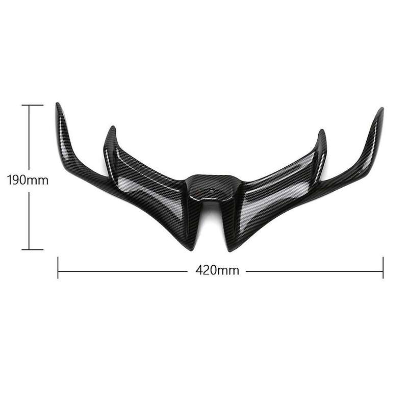 Carbon Fiber Front Fairing Aerodynamic Winglets Lower Cover Protection Guard for Yzf-r15 V3.0 2017