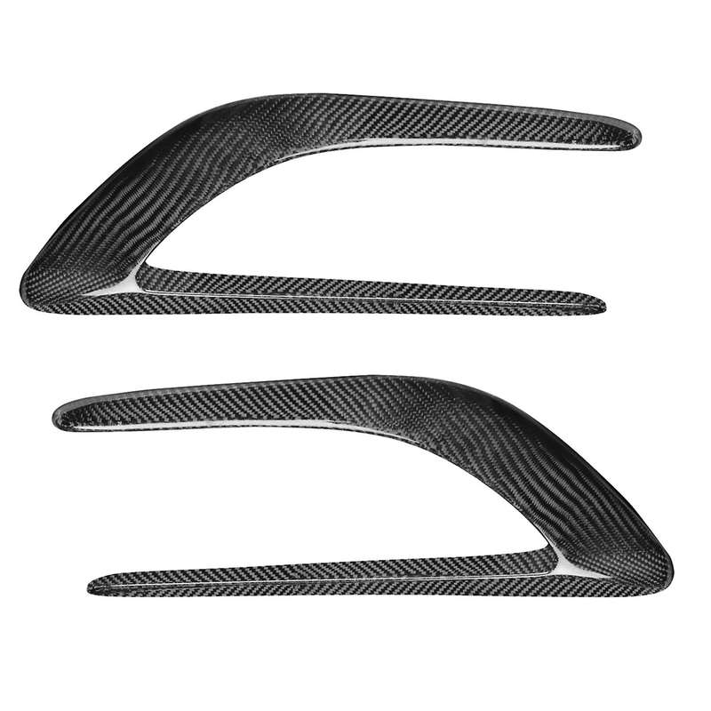 Carbon Fiber Front Bumper Lip Splitter Side Air Trim Cover for C Class W205 C63 Coupe&Sedan 2015-201