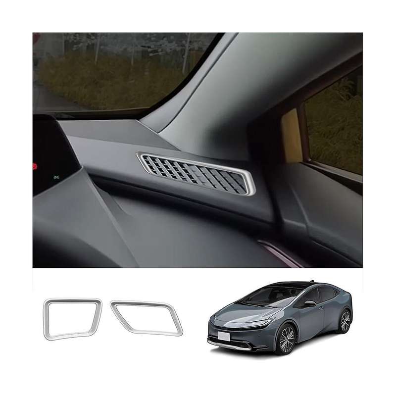 Carbon Fiber Front Dashboard Trim Cover Frame Sticker for Prius 60 Series 2022-2023 2Pcs