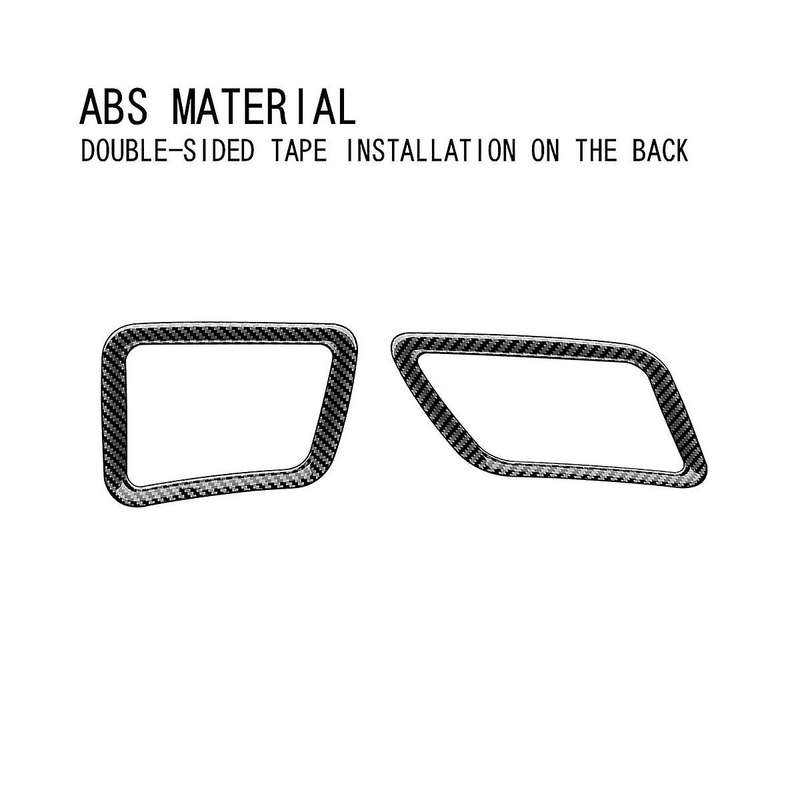 Carbon Fiber Front Dashboard Trim Cover Frame Sticker for Prius 60 Series 2022-2023 2Pcs
