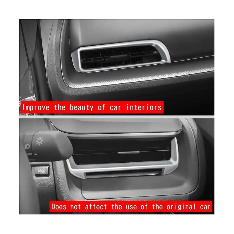 Carbon Fiber Front Dashboard Side Air Outlet Left Right Air Outlet Accessories for Prius 60 Series