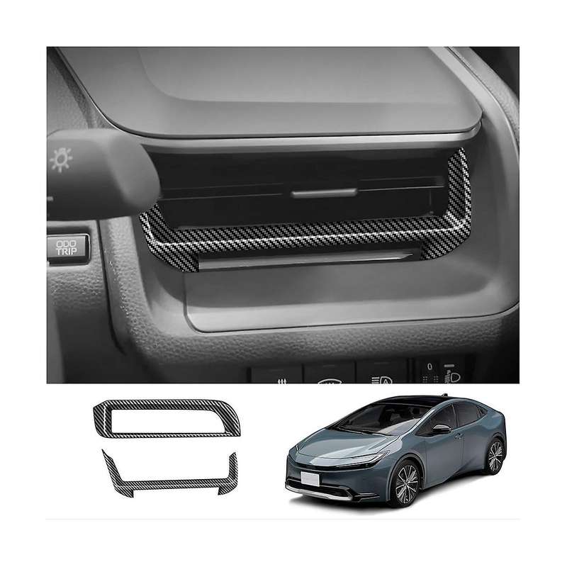 Carbon Fiber Front Dashboard Side Air Outlet Left Right Air Outlet Accessories for Prius 60 Series