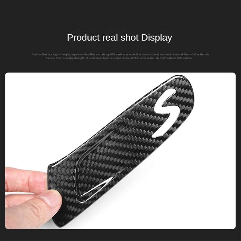 Carbon Fiber Front Side Sticker Turn Signal Light Cover Lamp Case for MINI F55 56 -S