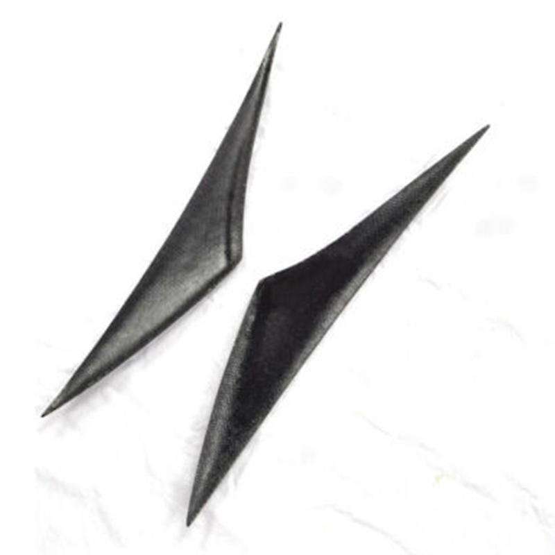 Carbon Fiber Front Headlight Lamp Cover Trim head light lamp Eyelid Strips for 3 Axela 2014-2016