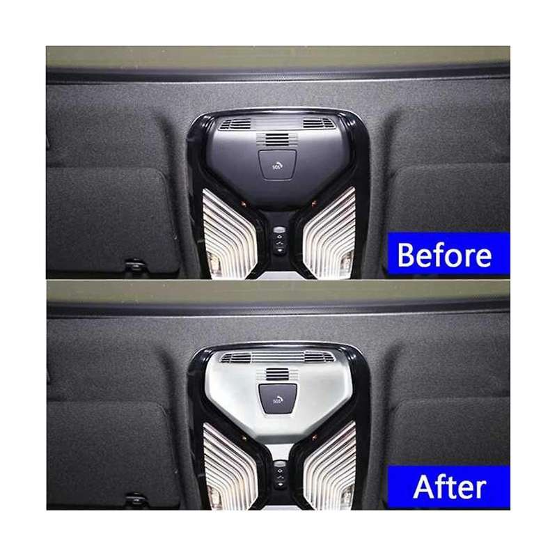 Carbon Fiber Front Reading Light Panel Cover Trim for 5 6 Series Gt/x3/x4 X5 G30 Car Interior Stick