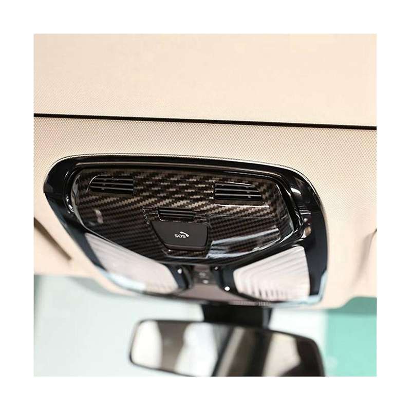 Carbon Fiber Front Reading Light Panel Cover Trim for 5 6 Series Gt/x3/x4 X5 G30 Car Interior Stick