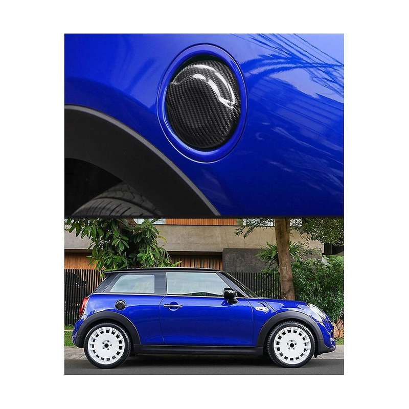Carbon Fiber Gas Tank Fuel Tank Cap Cover for S Jcw F55 F56 F57 Fuel Cap Accessories(black)