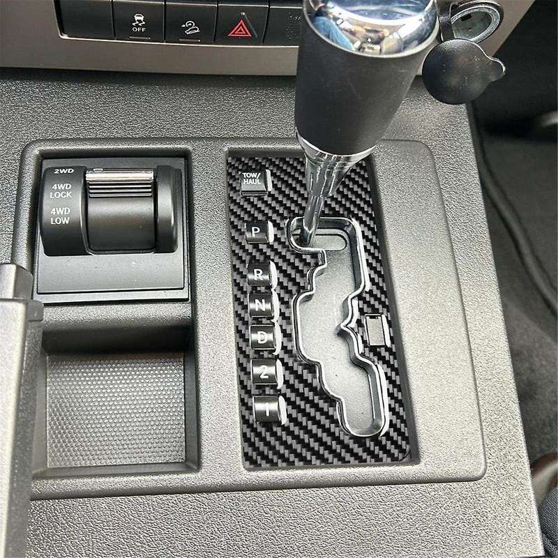 Carbon Fiber Gear Shift Decoration Panel Cover Sticker Trim for Liberty 2008-2012 Interior Accessor
