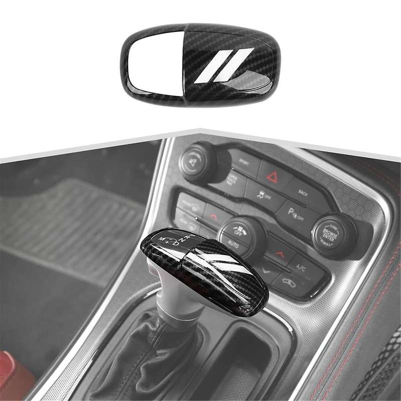 Carbon Fiber Gear Shift Knob Cover Trim for Charger 2015-2024 Durango 2018-2024 C