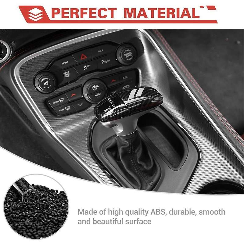 Carbon Fiber Gear Shift Knob Cover Trim for Charger 2015-2024 Durango 2018-2024 C