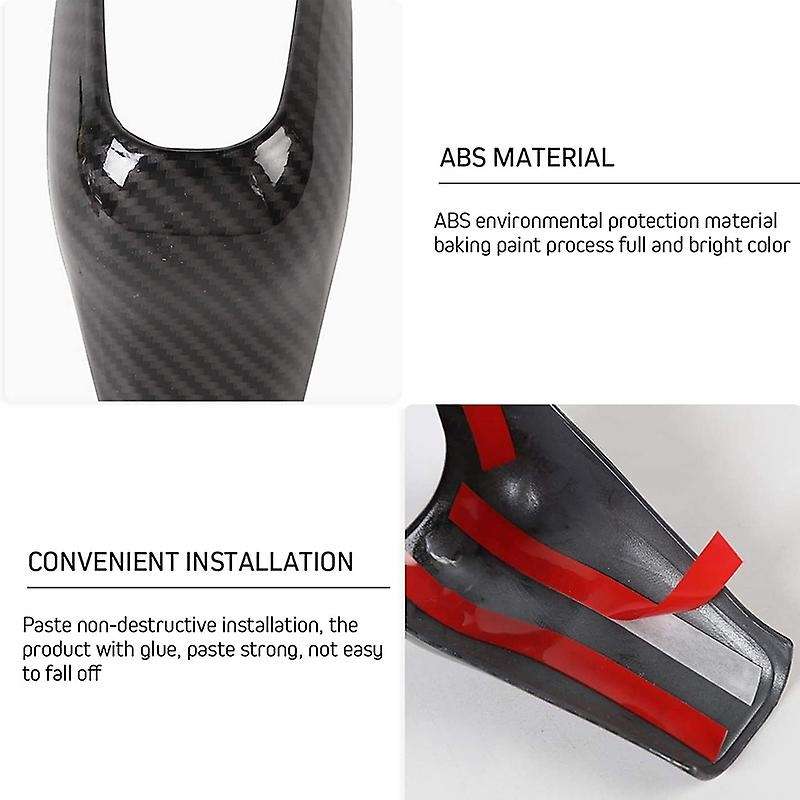 Carbon Fiber Gear Shift Shifter Knob Cover Bezel Trim for 4Runner 2010-2019