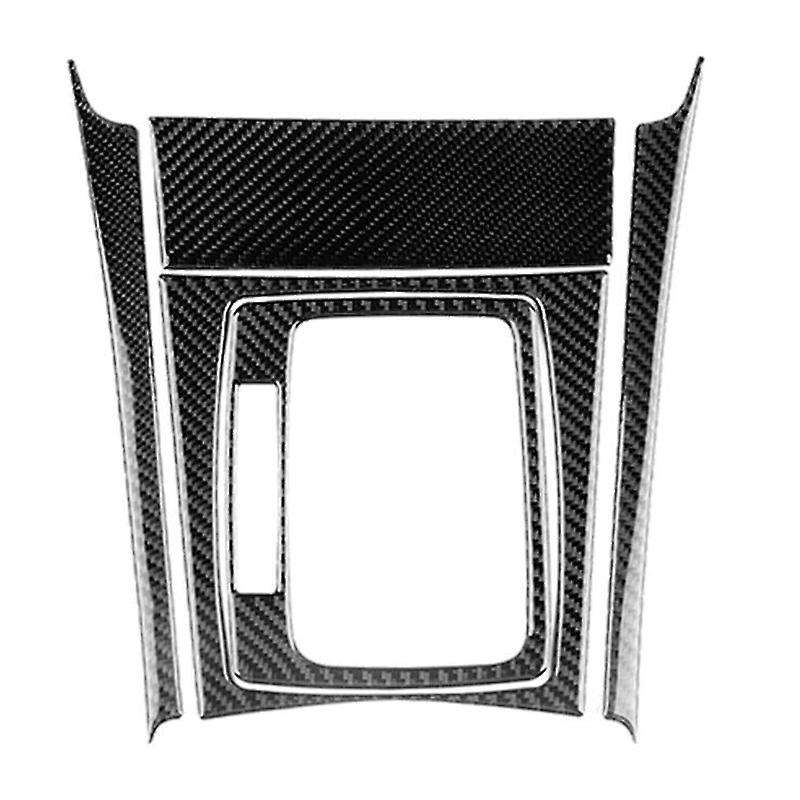 Carbon Fiber Gear Shift Panel Cover Trim Set for - C Class W204 2007-2013