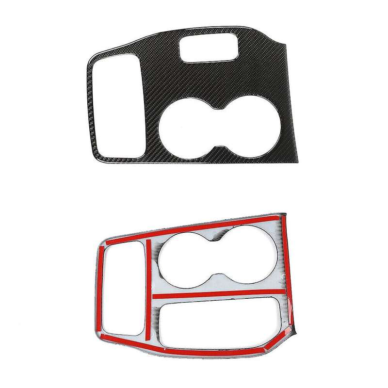 Carbon Fiber Gear Shift Panel Cup Holder Cover Trim for Grand 2016-2019 Car Decoration