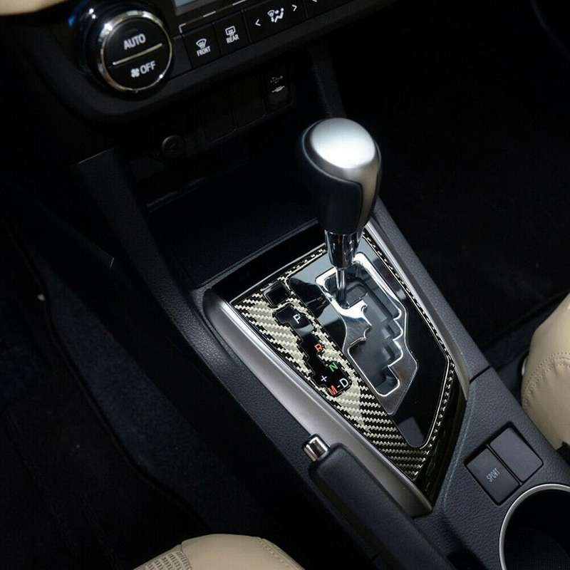 Carbon Fiber Gear Shift Panel Cover Trim for Levin 2014-2018