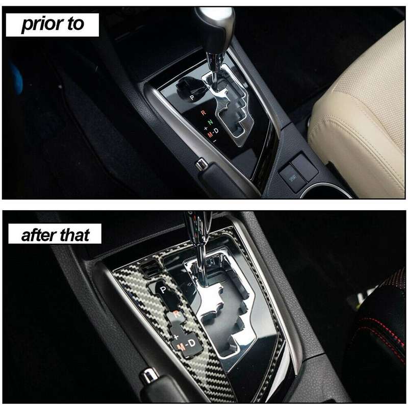 Carbon Fiber Gear Shift Panel Cover Trim for Levin 2014-2018