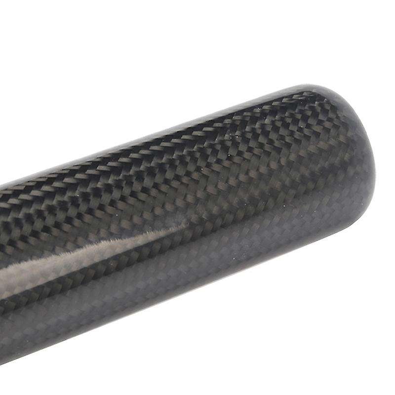 Carbon Fiber Gear Shift Lever Knob Manual Stick Shifter with Adapter Black for Universal Car