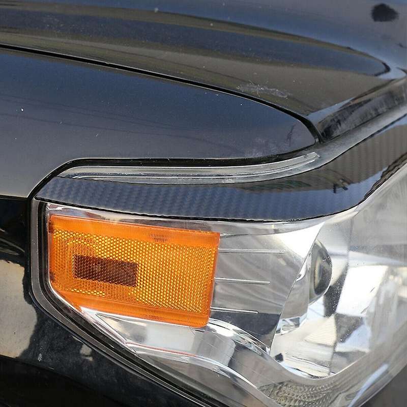 Carbon Fiber Headlight Eyebrow Cover Trim Stickers for - 2014 2015 2016 2017 2017 2018 2019 2020 202
