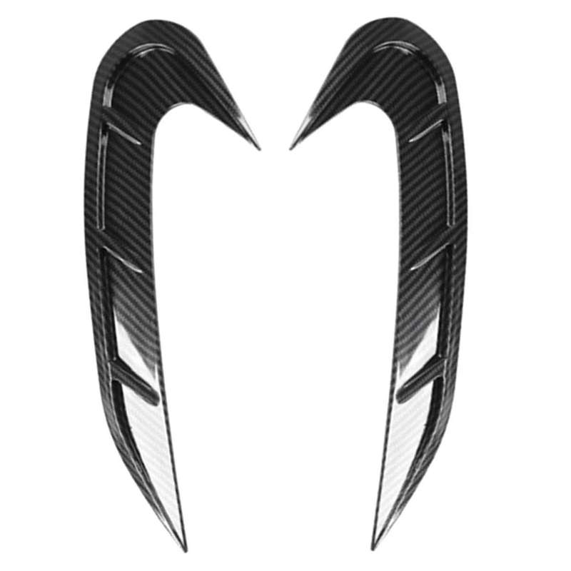 Carbon Fiber Headlight Eyebrow Cover Fog Light Wind Knife Trim for - A3 A3L 2021 2022