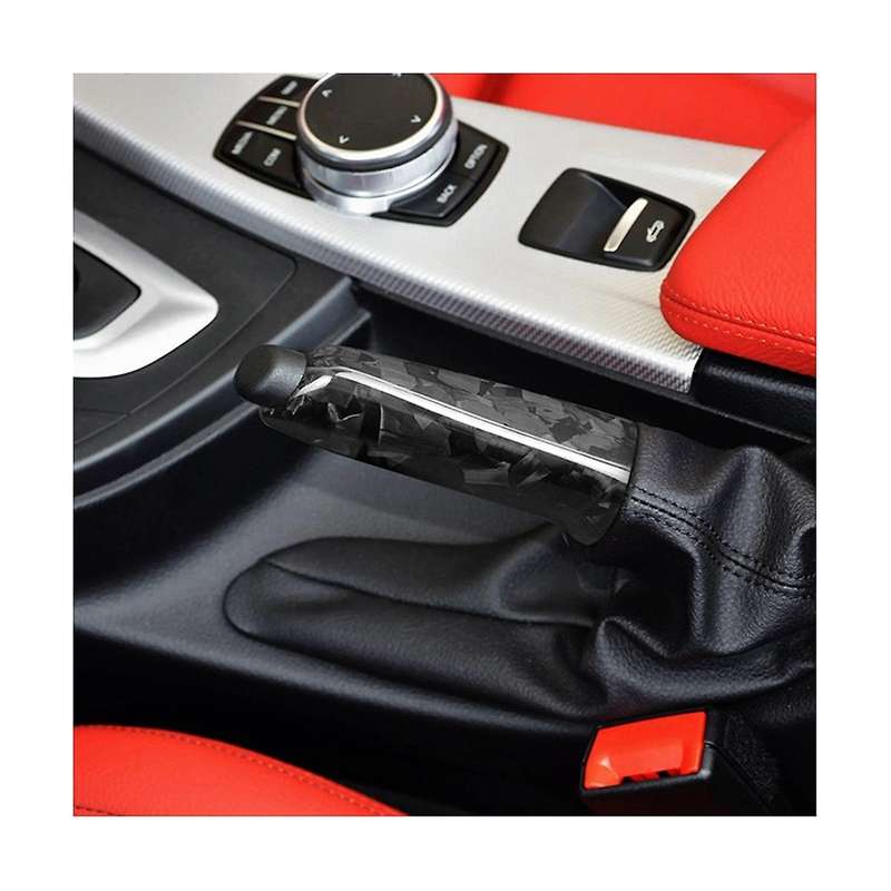 Carbon Fiber Handbrake Grips Cover Trim for 1 2 3 4 Series E46 E90 E92 E60 E39 F30 F34 F10 F20