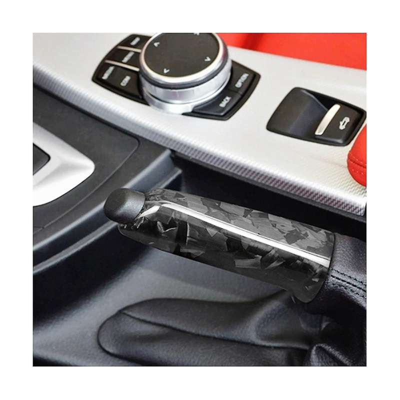 Carbon Fiber Handbrake Grips Cover Trim for 1 2 3 4 Series E46 E90 E92 E60 E39 F30 F34 F10 F20