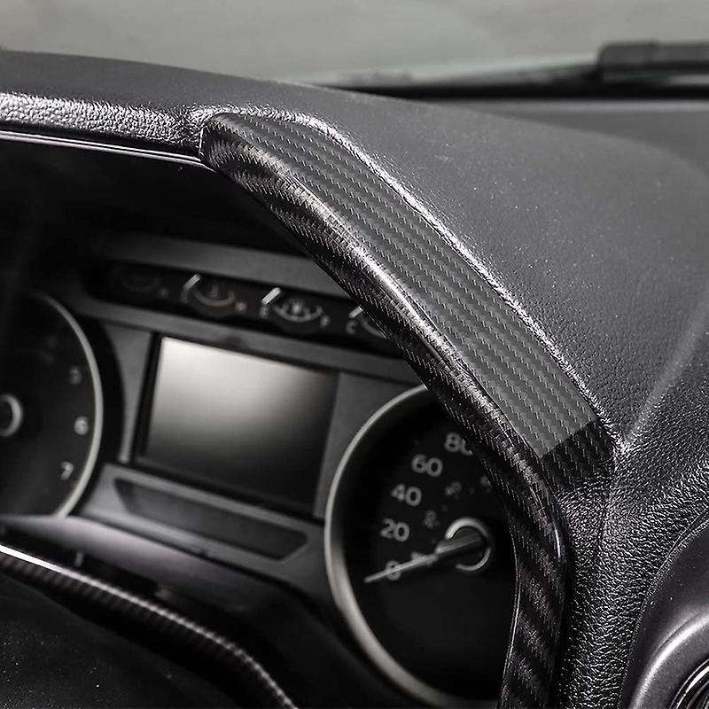 Carbon Fiber Grain Dashboard Trim Cover for Super Duty 2015 2016 2017 2018 2019 2020 Accessories
